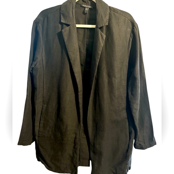 Eileen Fisher Black Open Blazer - Picture 2 of 5